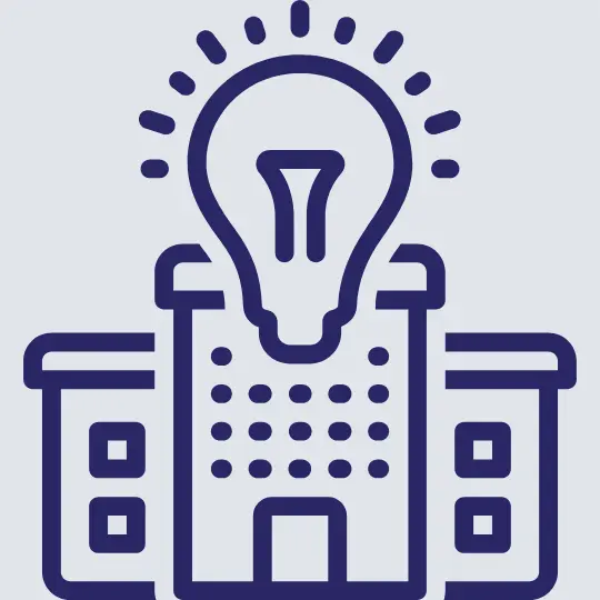 Line art icon meant to represent GFP Group Innovative Retail sector