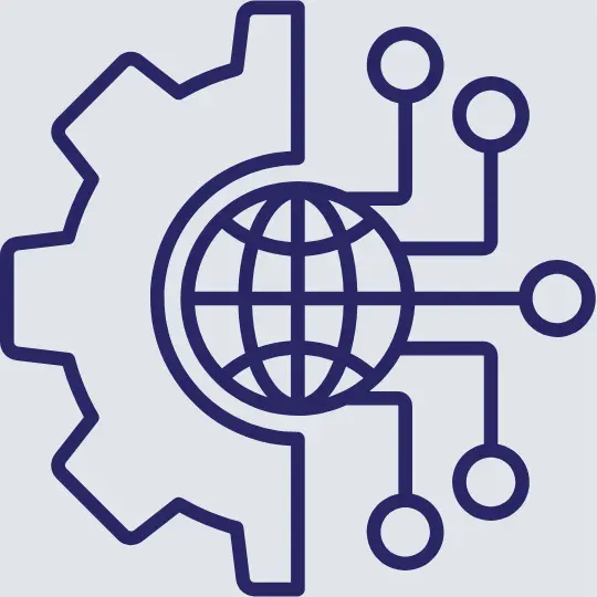 Line art icon meant to represent GFP Group Technology sector